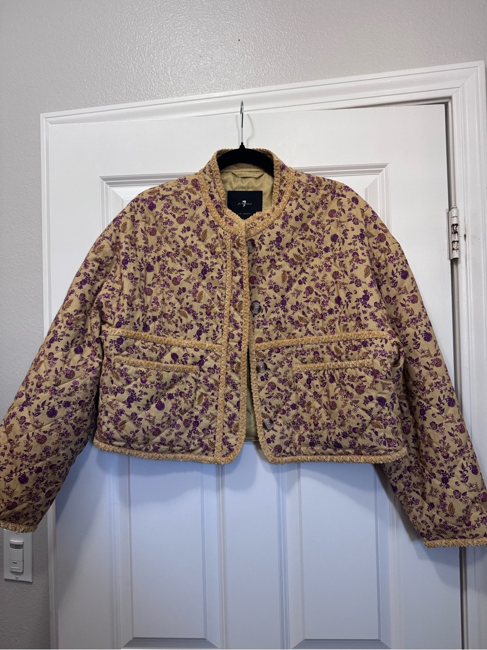 7 For All Mankind Cropped Boho Jacket